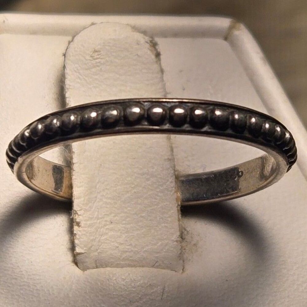 Stacker Vintage Sterling Silver Ring Sz 9